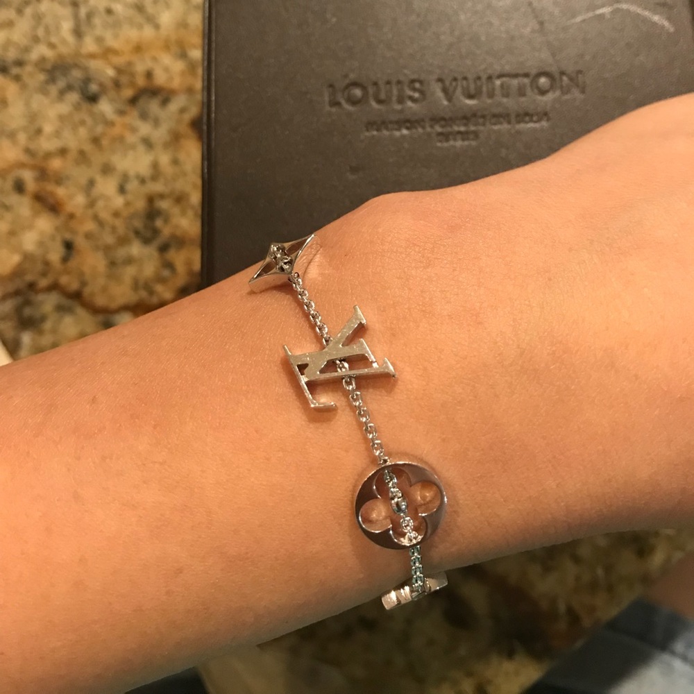 💯 Authentic Louis Vuitton 18k white gold bracelet - Picture 2 of 9